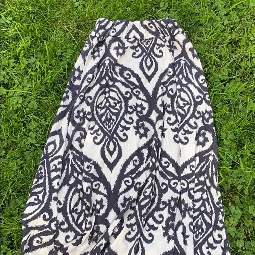 Blue and white skirt